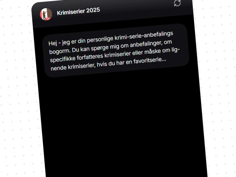 Billede af KrimiBotten - en chatbot lavet af Jens Sørensen